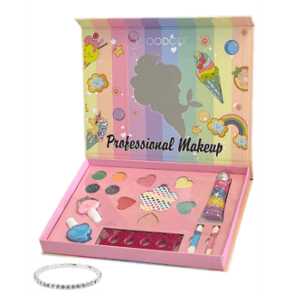 IGOODCO 16in1 Ice Cream Makeup Set for Kids - Colourful and Fun Makeup Kit