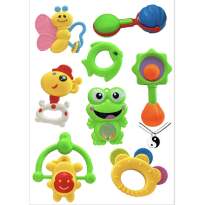 Babies Teethers & Rattles 0-6 Months - Newborn Infant Baby Teething Toys