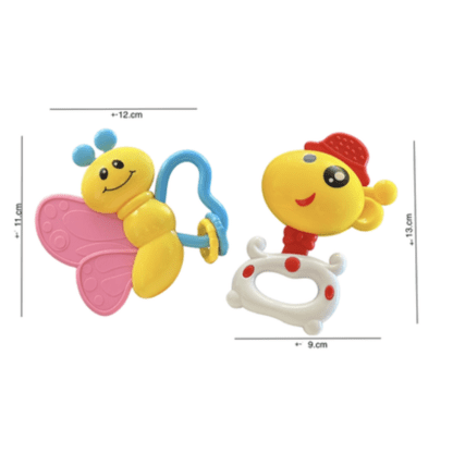 Babies Teethers & Rattles 0-6 Months - Newborn Infant Baby Teething Toys - Image 3