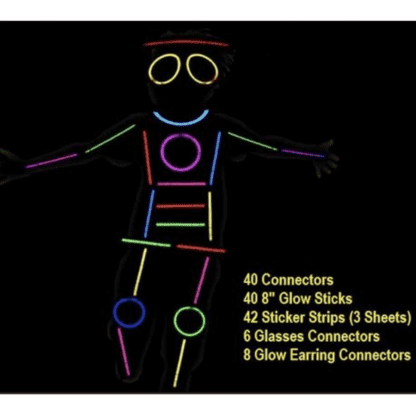 Glow in the Dark - Glow Stick Costume (136 piece) - Image 2
