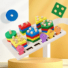 2 in 1 Fishing Log Educational Shape Sorting Board - Montessori Inspired