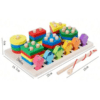 2 in 1 Fishing Log Educational Shape Sorting Board - Montessori Inspired - Image 2
