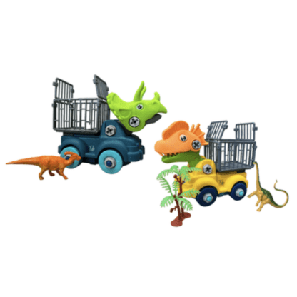 STEAM Take Apart Dino Toy Trucks with Spanner & Screwdriver for Boys Girls - Image 4