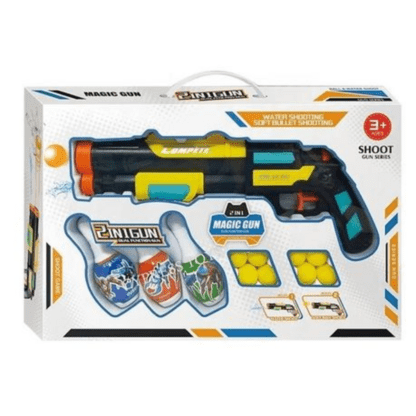 2 In 1 Dual Action Soft Ball and Water Blaster Shooter Gun for Kids