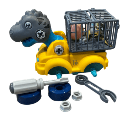 STEAM Take Apart Dino Toy Trucks with Spanner & Screwdriver for Boys Girls - Image 2