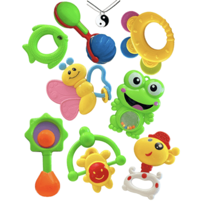 Babies Teethers & Rattles 0-6 Months - Newborn Infant Baby Teething Toys - Image 4