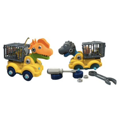 STEAM Take Apart Dino Toy Trucks with Spanner & Screwdriver for Boys Girls - Image 3