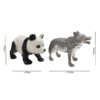 Realistic Animals Figures Toys - Safari Wilf Zoo Domestic Plastic Figurines - 6 Piece - Image 5