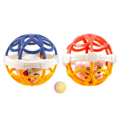 Soft Rubber Rattle Ball Toy Set for Babies and Toddlers