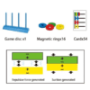 Magnetic Match Rings, Magnet Matching Game STEM Learning Toy for Kids - Image 2