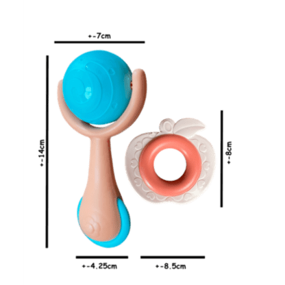 Teething in Style -10 Piece Set of Infant Baby Teether Toy Rattles Age 0+m - Image 2