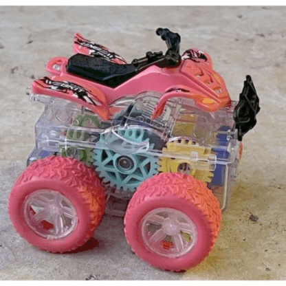 Kids Pull Back & Go Inertia Quad Bike Offroad Scooters - Indoor Outdoor Fun - Image 4