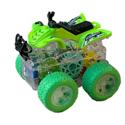 Kids Pull Back & Go Inertia Quad Bike Offroad Scooters - Indoor Outdoor Fun