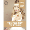 Kids Mixed Pack Rainbow Coloured Tattoos - Theme Stickers