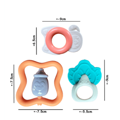 Teething in Style -10 Piece Set of Infant Baby Teether Toy Rattles Age 0+m - Image 6