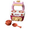 Kids Pretend Play Kitchen Set with Fruits Vegetables Oven Stove Blender - Image 5