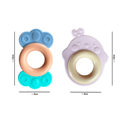Teething in Style -10 Piece Set of Infant Baby Teether Toy Rattles Age 0+m - Image 4
