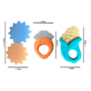 Teething in Style -10 Piece Set of Infant Baby Teether Toy Rattles Age 0+m - Image 7