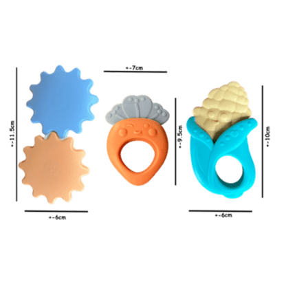 Teething in Style -10 Piece Set of Infant Baby Teether Toy Rattles Age 0+m - Image 7