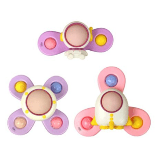 Space-Themed Suction Cup Spinners - Educational Toys for Toddlers & Pre-Adolescents