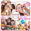 Kids Jewellery & Makeup Kit for Princess with Flip Top, Mirror & Drawer