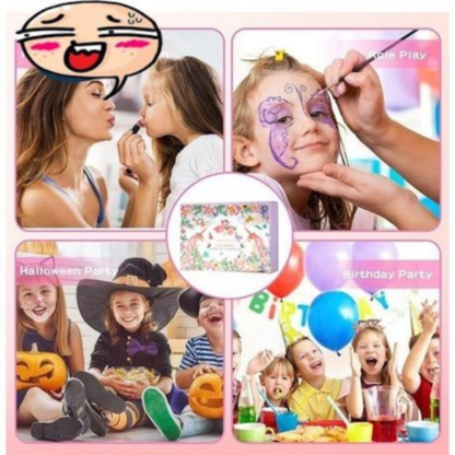 Kids Jewellery & Makeup Kit for Princess with Flip Top, Mirror & Drawer