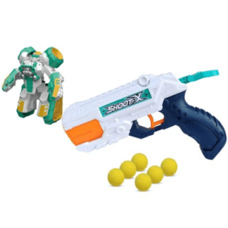 2 Mode Water and Foam Ball Shooting Gun & Robot Transforming Car - Dual-Action Fun Toy