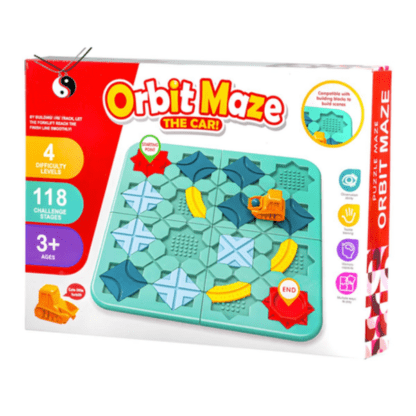 Orbit Maze Vehicle Car Board Game Brain Teaser Fidget Toy Puzzle for Kids - Educational and Developmental
