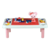 Kids Building Block Table Fun - 64 Piece + Creative Drawing Board - Image 3
