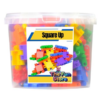 100 Piece Interlocking Square Up Blocks Colorful Building Set Toys for Kids - Image 3