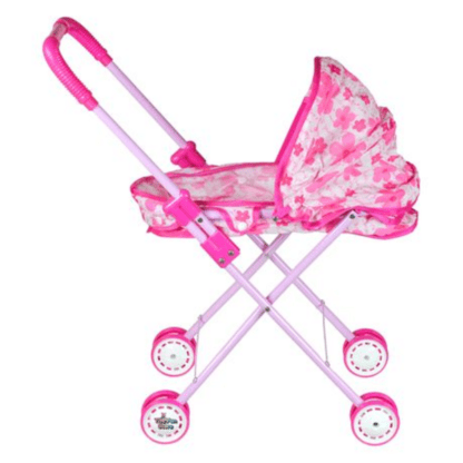 Foldable Doll Pram/Stroller Pink Kids Baby Toy for Girls