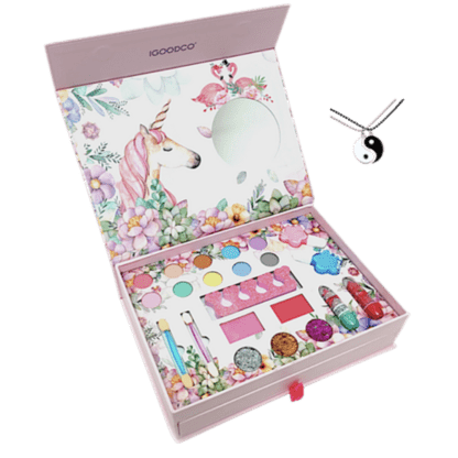 Kids Jewellery & Makeup Kit for Princess with Flip Top, Mirror & Drawer - Image 4