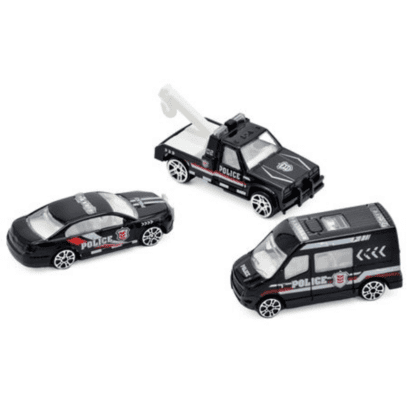 5-Piece Die-Cast Police Department Vehicles Set for Kids