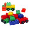 Colorful jumbo building blocks set for toddlers and kids.