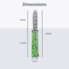 TVB Master The Art: Blunt Butterfly Trainer Knife - Image 17