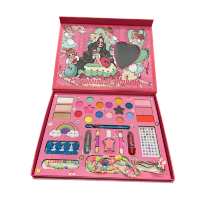 Girls Toddlers Kids Pretend Makeup Series Set - Sparkle, Shine and Glow