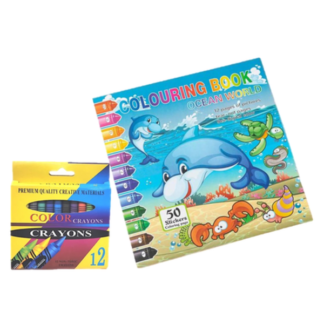 Ocean World Colour by Number book for children, enhancing creativity and learning.