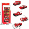 Assemble the Mini Fire Crew! 5-Piece Die-Cast Fire Department Vehicle Set! - Image 3