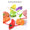 Unbox - Kids Wooden Toy Colorful Vegetables Balancing, Stacking & Beading - Image 5
