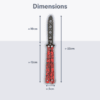 TVB Master The Art: Blunt Butterfly Trainer Knife - Image 2