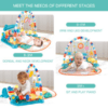 Multifunction Baby Piano Fitness Gym Play Mat Musical Activity Center Rack - Image 7