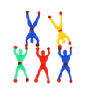 Sticky Shenanigans - Gravity-Defying Stretchy Men - 5 Pack - Image 7