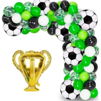 100-Piece Soccer Football Champions Cup Themed Balloon Kit