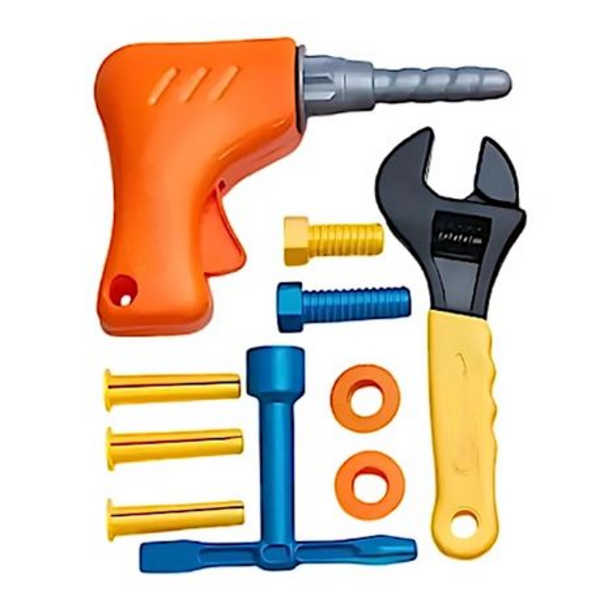 Kids' Toy Plastic Tool Set - Perfect for Little DIY Enthusiasts! - Set of 17