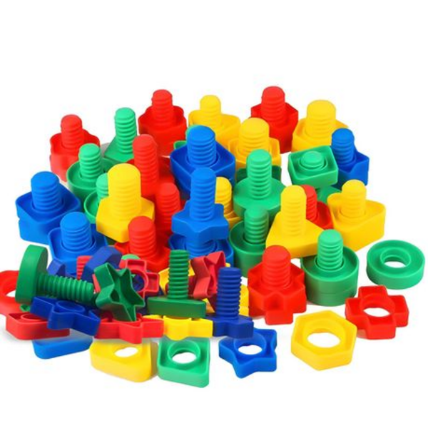 Nuts & Bolts Building Interlocking Set Toys for Kids - 40 Piece