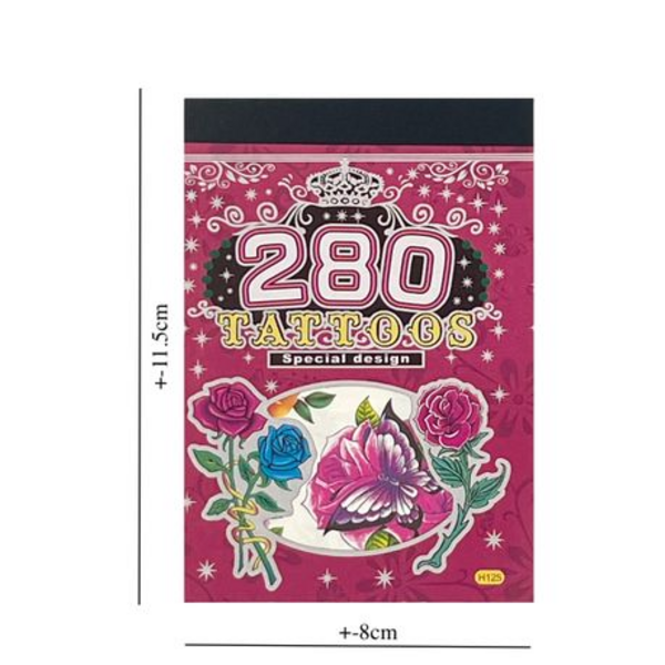Blossom into Fun: Bulk Sets of Flower and Rose Temporary Tattoos - Pack of 20