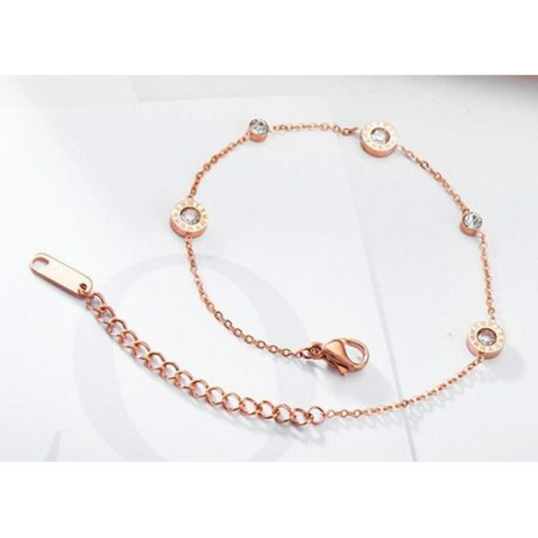 Timeless Roman Elegance with a Modern Twist! CZ Roman Bling Bracelet - Image 5