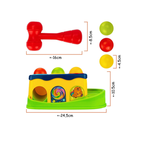 Hammer Time! - Classic Educational Hammer Ball Toy for Babies & Toddlers