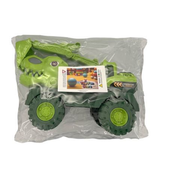 Dig into Fun: Large Dino Excavator Digger Construction Vehicle Truck