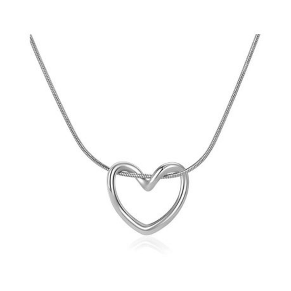 Love at First Sight: The Elegant Hollow Heart Pendant - Image 9